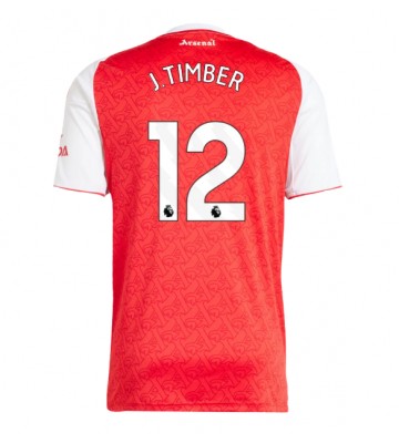 Arsenal Jurrien Timber #12 Hjemmebanetrøje 2025-26 Kortærmet